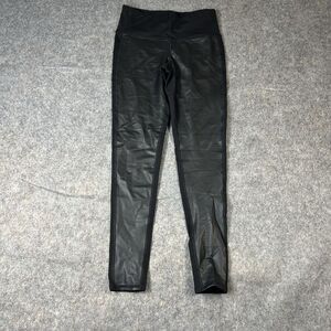 Athleta Leggings Women's XS Delancey Gleam Faux Leather Front Athleisure